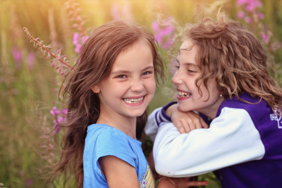 children standing up